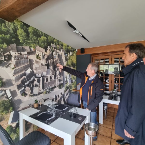 Visite de terrain à Prévinquières