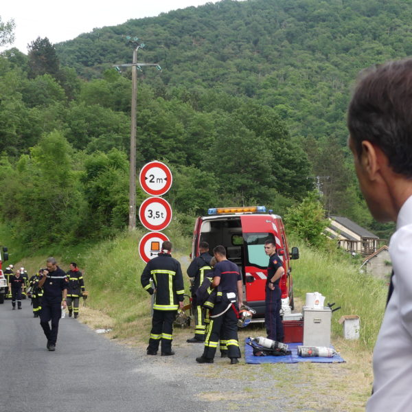 Exercice des sapeurs-pompiers