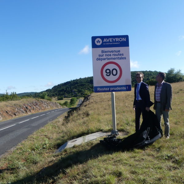 Le réseau routier départemental passe au 90km/h