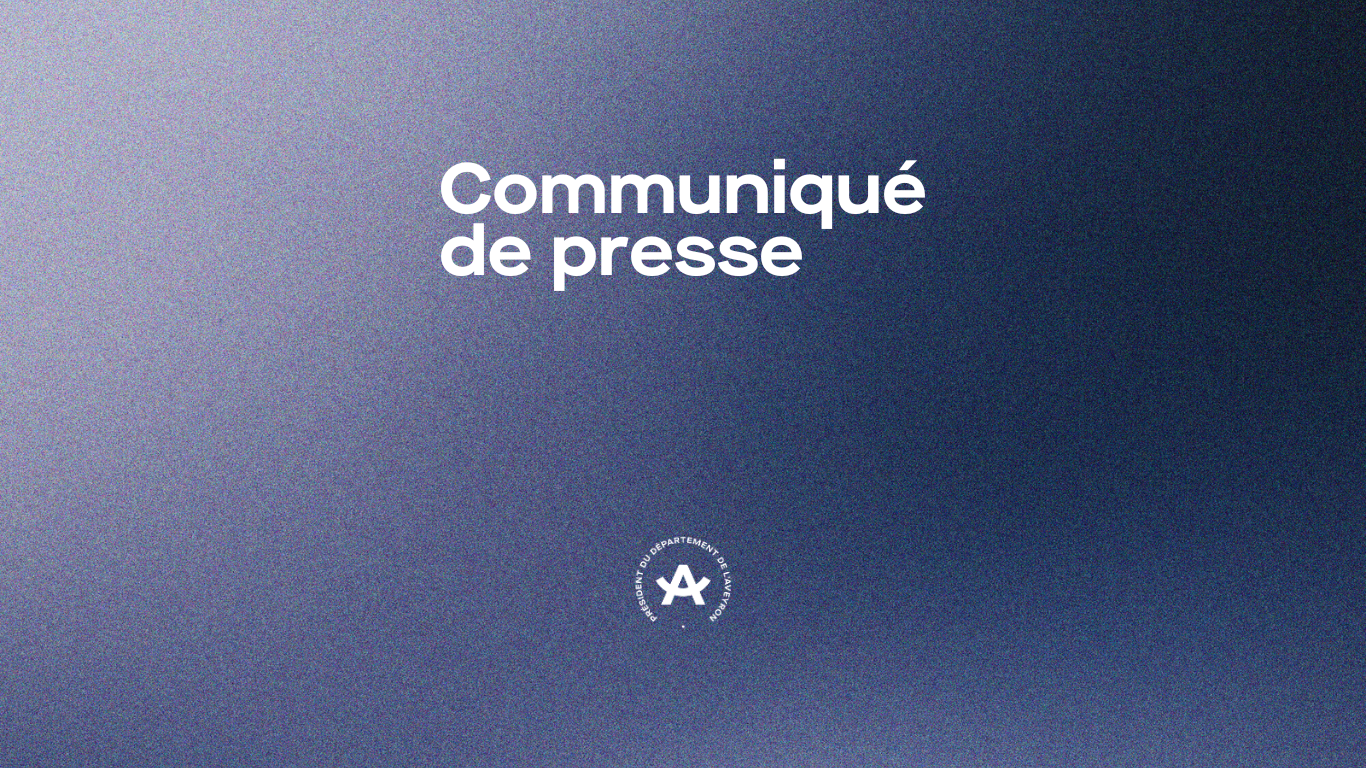 Communiqué de presse - Arnaud Viala, président du Département de l'Aveyron